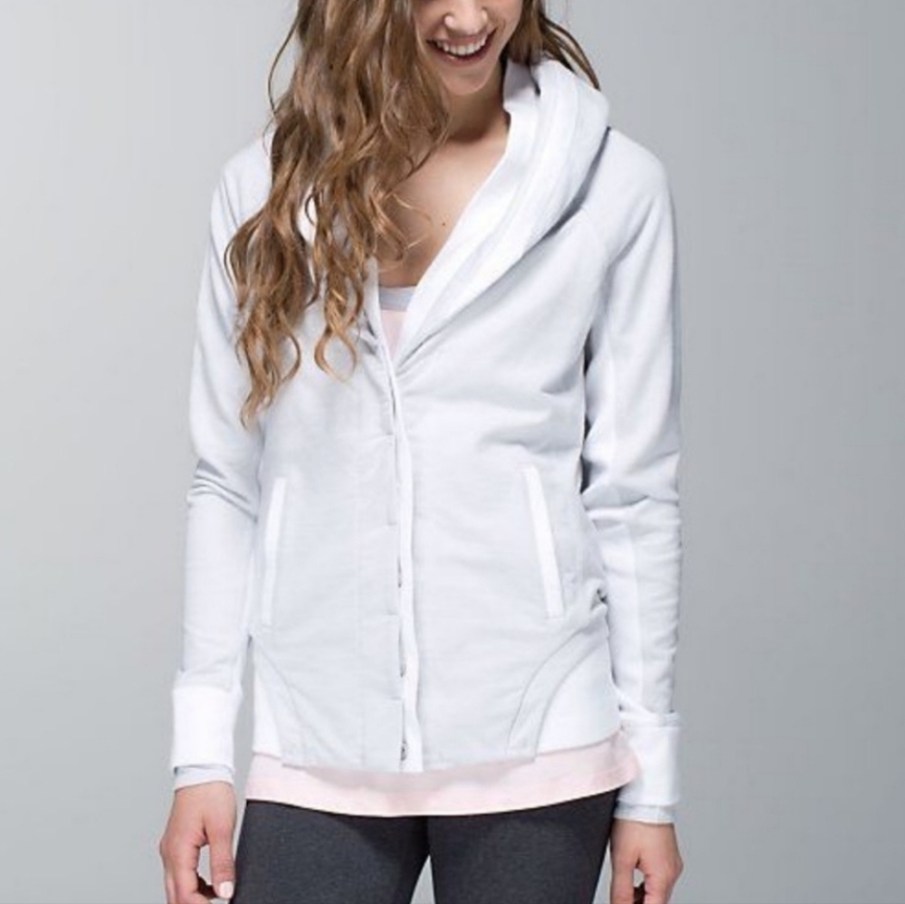 LULULEMON Front Shawl Button Down Striped Jacket